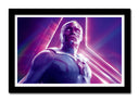 Cuadro enmarcado negro marvel, vision, superheroe