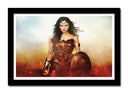 Cuadro enmarcado negro wonder woman, DC, superheroe