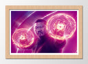 Cuadro enmarcado natural docor strange, marvel, superheroe, wong
