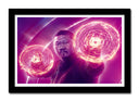 Cuadro enmarcado negro docor strange, marvel, superheroe, wong