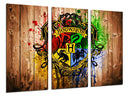 Tríptico harry potter, escudo, casas