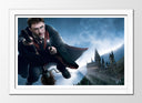 Cuadro enmarcado blanco harry potter, nimbus 2000
