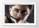 Cuadro enmarcado blanco harry potter, daniel radcliffe