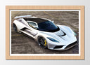 Cuadro enmarcado natural Hennessey Venom F5,color plata