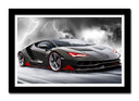 Cuadro enmarcado negro Lamborghini Centenario LP-770 negro