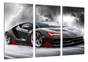 Tríptico Lamborghini Centenario LP-770 negro