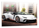 Cuadro Lamborghini Huracan Performante color blanco