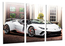 Tríptico Lamborghini Huracan Performante color blanco