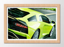 Cuadro enmarcado natural lamborghini aventador, color verde
