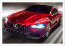 Lámina Mercedes -AMG GT concept,color rojo