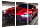 Tríptico Mercedes -AMG GT concept,color rojo