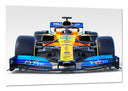 Cuadro McLaren MCL34,azul y amarillo,Formula 1