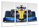 Tríptico McLaren MCL34,azul y amarillo,Formula 1