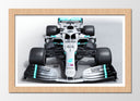 Cuadro enmarcado natural Mercedes -AMG color plata,Formula 1