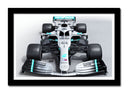 Cuadro enmarcado negro Mercedes -AMG color plata,Formula 1
