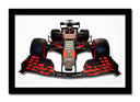 Cuadro enmarcado negro Red bull RB15,coche formula 1,negro y rojo