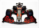 Lámina Red bull RB15,coche formula 1,negro y rojo