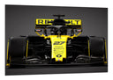 Cuadro Renault RS 19,Formula 1,coche amarillo y negro
