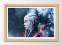 Cuadro enmarcado natural Juego de Tronos, Daenerys Targaryen, Khaleesi, Hbo, George R. R. Martin