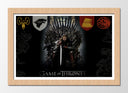 Cuadro enmarcado natural Juego de Tronos, Casa Stak, Trono de Hierro, Siete Reinos, Hbo, George R. R. Martin