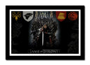 Cuadro enmarcado negro Juego de Tronos, Casa Stak, Trono de Hierro, Siete Reinos, Hbo, George R. R. Martin
