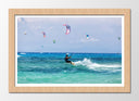 Cuadro enmarcado natural Kitesurf