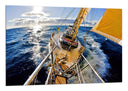 Cuadro barco de vela en el oceano, mar