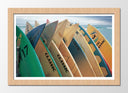 Cuadro enmarcado natural Surf, Tablas de surf