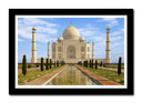 Cuadro enmarcado negro Taj Mahal, Índia, Palacio, 7 maravillas del mundo