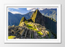 Cuadro enmarcado blanco Santuario Histórico de Machu Picchu, 7 maravillas del mundo