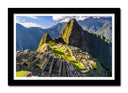 Cuadro enmarcado negro Santuario Histórico de Machu Picchu, 7 maravillas del mundo