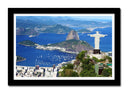 Cuadro enmarcado negro Cristo Redentor, Río de Janeiro, Jesús de Nazaret, 7 maravillas del mundo