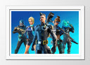 Cuadro enmarcado blanco Videojuego Fortnite, Epic Games, 2017