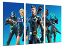 Tríptico Videojuego Fortnite, Epic Games, 2017