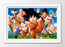Cuadro enmarcado blanco Videojuego Aniversario Dragon Ball, Akira Toriyama, Japón