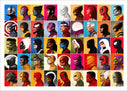 Lámina Marvel, Stan Lee, Súper Héroes, Collage caras