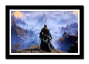Cuadro enmarcado negro Videojuego Elden Ring, Xbox, Playstation, Paisaje