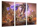 Tríptico Videojuego Monster Hunter Rise, Nintendo, Batalla, Dragón