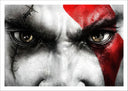 Lámina Videojuego God of War, Héroes, Kratos, Ojos rojos
