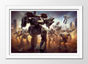 Cuadro enmarcado blanco Videojuego BattleTech, Transformed