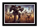 Cuadro enmarcado negro Videojuego BattleTech, Transformed