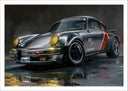 Lámina Videojuego Cyber Punk 2077, Porche 911, Coche