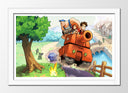 Cuadro enmarcado blanco Videojuego Advance Wars, Nintendo, Batalla, Tanque