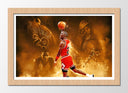 Cuadro enmarcado natural Baloncesto, Chicago bull, Jordan, 23, NBA, Nike