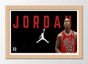 Cuadro enmarcado natural Baloncesto, Chicago bull, Jordan, 23, NBA, Jumpman