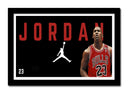 Cuadro enmarcado negro Baloncesto, Chicago bull, Jordan, 23, NBA, Jumpman