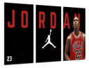 Tríptico Baloncesto, Chicago bull, Jordan, 23, NBA, Jumpman