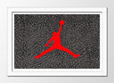 Cuadro enmarcado blanco Baloncesto, Jordan, 23, NBA, Jumpman