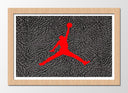 Cuadro enmarcado natural Baloncesto, Jordan, 23, NBA, Jumpman