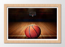 Cuadro enmarcado natural Baloncesto